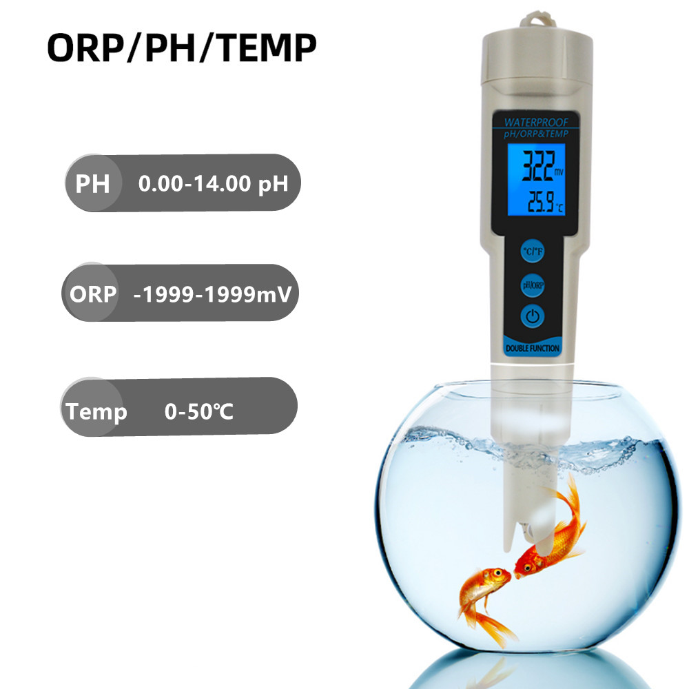 Ph Meter Digital Water Tester - 水耕栽培のための防水ホームテスター,水温計,圧力計,F静電容量,レジャー活動のための汚染防止