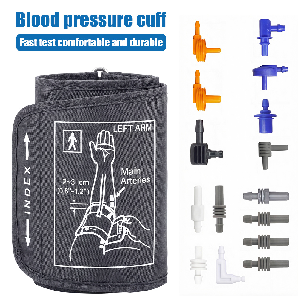 Medical Supplies - ユニバーサル血圧計用カフ、16種類のコネクター付き、正確なゼロエラー、家庭用上腕カフ、S/M/Lサイズ選択可能、新製品