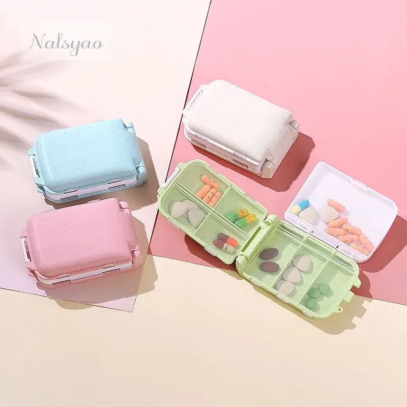 Medical Supplies - 1個入りポータブルミニピルボックス、医療キット、ビタミン錠剤収納容器、健康旅行用品、ピルケース