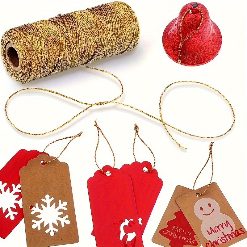 109ヤードの金と銀の手編みロープ - DIYクリスマスデコ - Packaging のレビューと価格