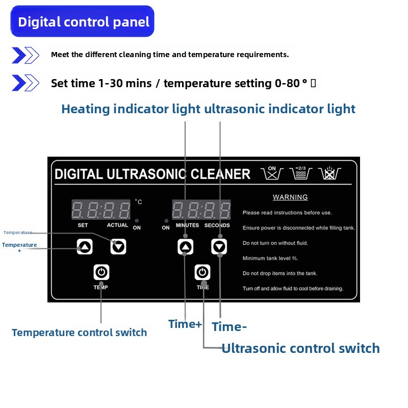 30L高出力業務用超音波洗浄機 工業用加熱タイマー付きステン - Ultrasonic Cleaner 30L Industrial のレビューと価格